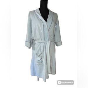 Powder Blue Terry Woman’s Wrap Robe